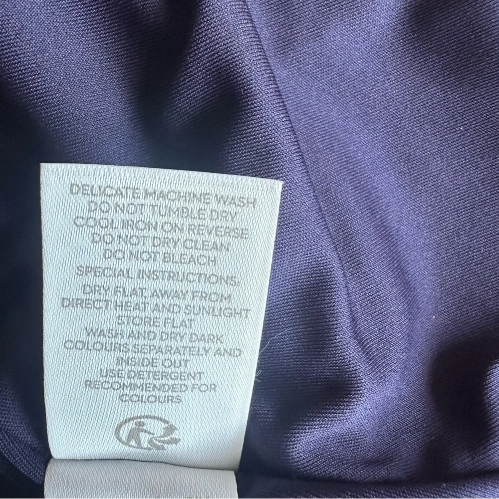 Boden Alexis Jersey Flutter Sleeve Dress 12L - Picture 13 of 14
